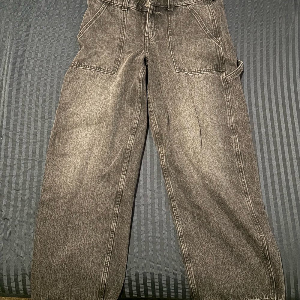Hollister Charcoal Tapered Jeans